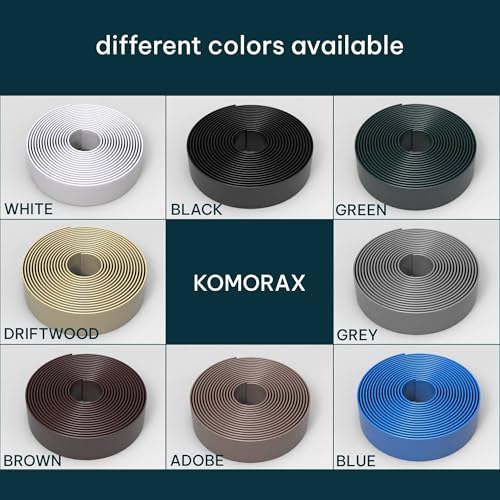 KOMORAX 200ft Long 1.5" Wide Vinyl Chair Strapping. Repair & Replacement Matte Finish.for Patio Outdoor Lawn Garden Durable Attractive (White) - color: White