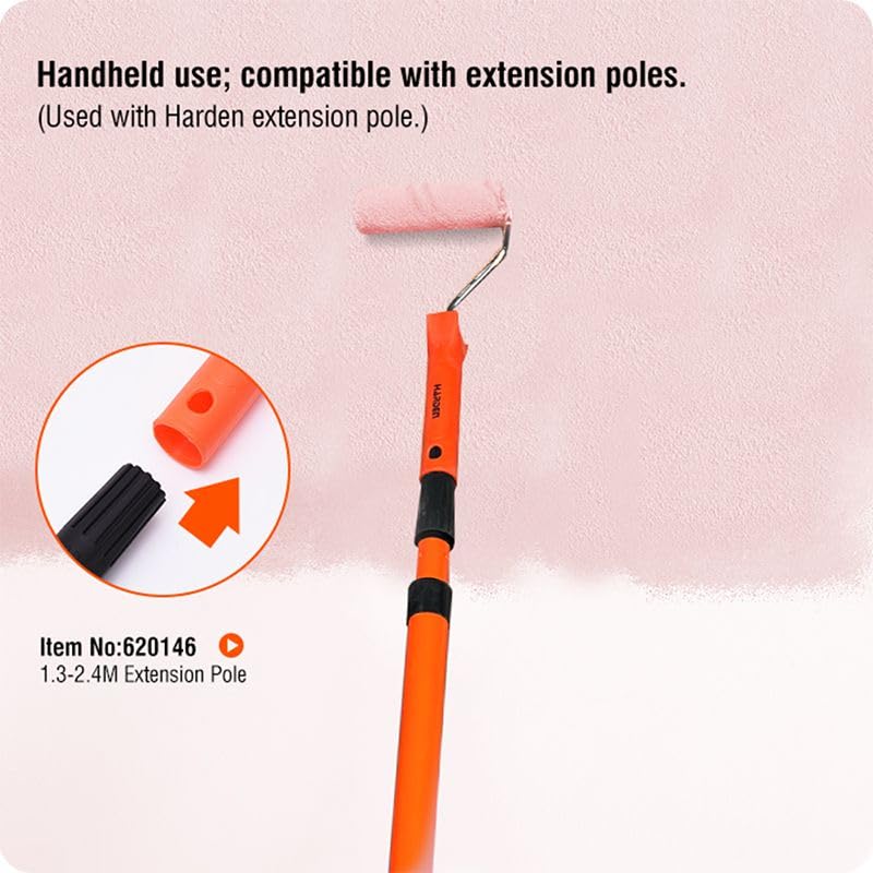 Edward Tools 7-Piece Paint Roller Kit – 4″ & 2″ Mini Rollers, Polyester & Sponge Covers, Roller Frames and Paint Tray for Trim & Detail Painting