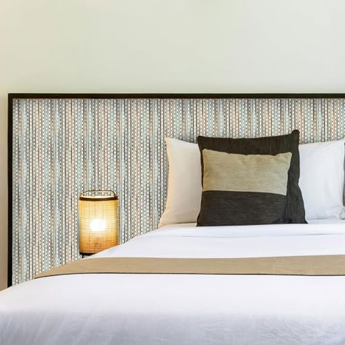 Main Street Peel and Stick Wallpaper Sheets, Woven Stripe, 12-Pack - style: Woven Stripe Design