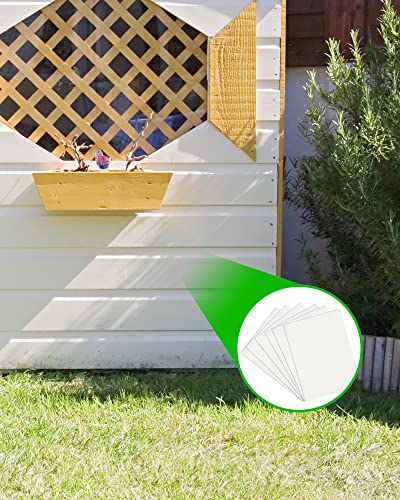 10 Packs Vinyl Siding Repair Kit, White Durable Self-Adhesive Vinyl Siding Patch Cut to Fit Freestyle Cover Any Cracks, Holes, or Blemishes on PVC Fence Repair Kit - color: 10 Pack