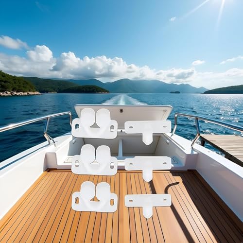 3Pcs Marine Boat Ball Catch Door Cupboard Spring Back Plates Roller Latch Plastic Catches Cabinet Hardware, Cabinet and Furniture Door Catches (White)