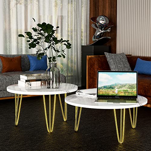 Osring 6 Inch Furniture Hairpin Legs Gold,1/2" Dia 3-Rods Metal Table Feet - color: Gold, size: 6 Inch
