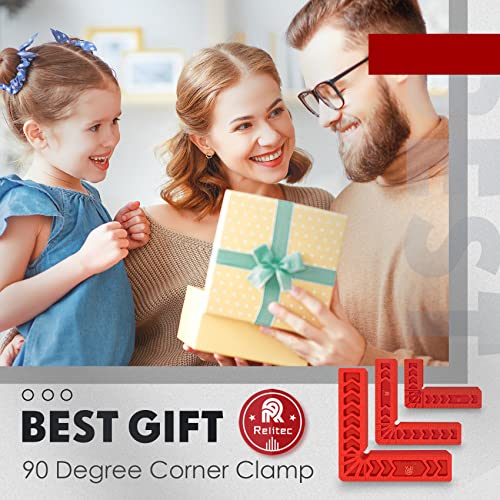 Positioning Squares, 90 Degree Corner Clamp, Right Angle Clamp Woodworking Tool, Carpentry Squares, Carpenter Tool for Picture Frames, Cabinets or Drawers, Set of 6(3" 4"6") - style: 2PCS 3'' + 2PCS 4'' + 2PCS 6''