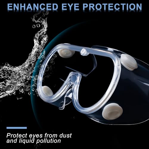 Honmein 2-Pack Safety Goggles, Anti-Fog Lab Goggles for Men and Women