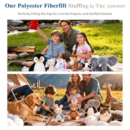 5lb Soft Polyfill Stuffing, Fluffy Pillow Stuffing for Couch Cushion,Pillow