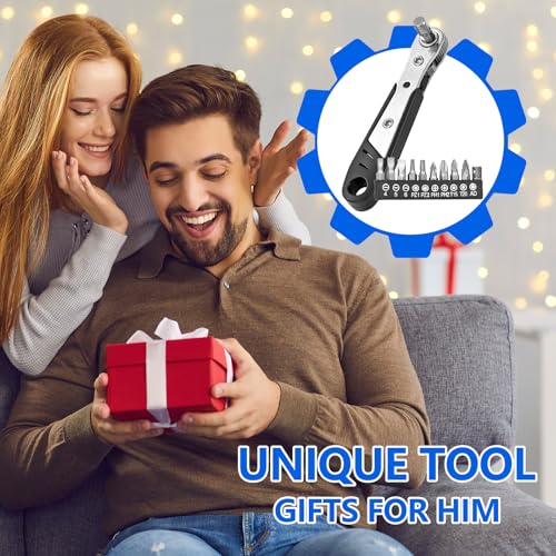 11-in-1 Magnetic Ratchet Screwdriver Set, Screw and Repair in Tight Spaces - Compact Hand Tool Kit, No Assembly Required, Manual Operation, Black - color: Black