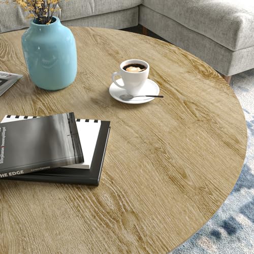 Light Wood Contact Paper Peel and Stick Natural Oak Wallpaper 12"x80" - size: 12" x 80"