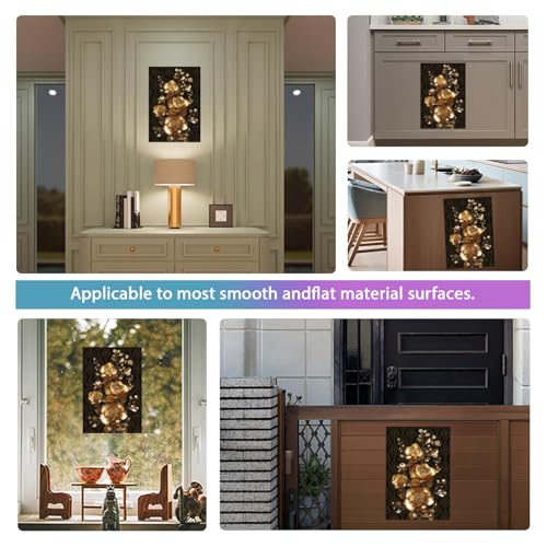 GLOBLELAND 3 Sheets 3D Gold Peony Rub on Transfer for Furniture 6×12 inch - style: 3D Golden Peony