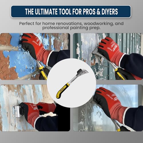 LU&MN Heavy-Duty Paint Scraper Tool with 2.38" Tungsten Carbide Blade - style: 2.38"Blade