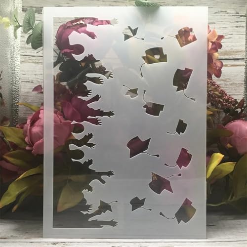 TIAMECH A4 Reusable Graduation Stencil for Painting - style: Graduation