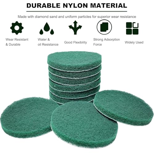 10 Pack 5" 240 Grit Non-Scratch Polishing Pad Hook & Loop Discs, Non-Abrasive Finishing Pads, Buff & Polish Finished Surfaces, Wood Oil & Wax Application, 5 Inch Orbital Sander Polishing Pad - style: 240 Grit