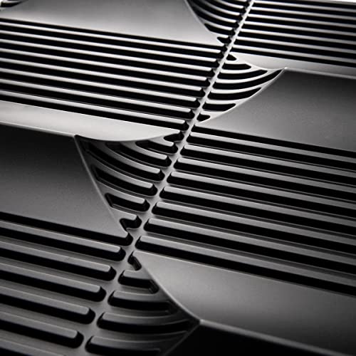 Art3dwallpanels 3D Wall Panels, 19.7" x 19.7", PVC Black, 12 Tiles - color: Black
