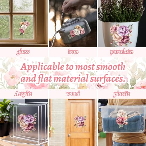 Peacoblue Colorful Animals Rub On Transfers for Furniture Craft 6"x12" - style: Colorful Animals