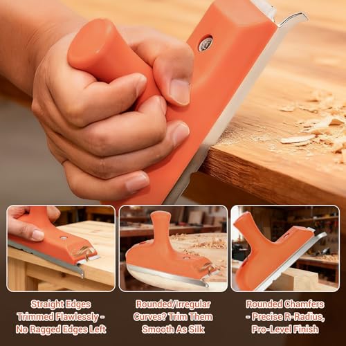 Edge Banding Trimmer – Features Stainless Steel Blades,Ergonomic Handle,and Effortless Operation for Precise Trimming on Veneer, PVC, ABS Materials Across Straight, Curved, and Chamfered Edges