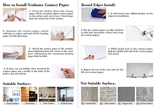YENHOME 24" x 394" Silver Brush Stainless Steel Contact Paper for Appliances Removable Self Adhesive Contact Paper Silver Peel and Stick Wallpaper Waterproof Drawer Shelf Liner for Kitchen Cabinets - size: 24" x 394"