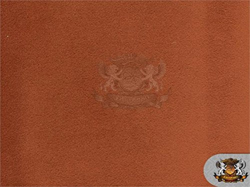 Velvet Suede Cotton Backing Drape Upholstery Bella Fabric 08 Coral / 58" Wide/Sold by the Yard