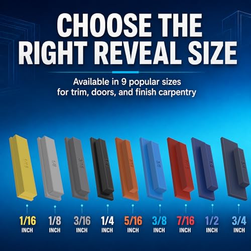 Supply Sons - Rapid Reveal Trim Tool - 7/16" Trim Gauge - Door Reveal Marking Tool - Durable Plastic - Accurate Jamb Marking - Finish Carpentry & Woodworking Tool - Made in The USA (7/16 Inch Spacer) - size: 7/16 Inch