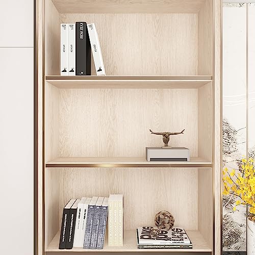 24x197inch Wide Brown Wood Contact Paper Peel and Stick Countertop Oak Walnut Textured Wallpaper Light Wood Grain Vinyl Wrap Air Guide Slot Design Matte Thickened Self-Adhesive Waterproof Wall Sticker - color: Light Brown, size: 24" x 197"