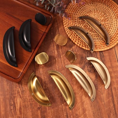 6 Pack Matte Black zinc Alloy Solid Cabinet Knobs,Black Single Hole Drawer Square knob Handles for Cabinets and Dresser Drawers Rustic - color: Matte Black, size: 6 Pack