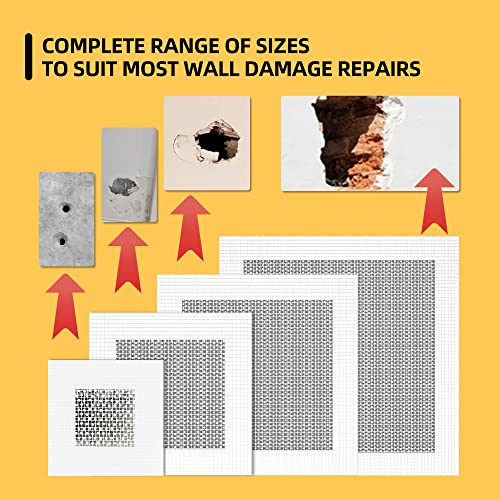 Drywall Patch Kit,12 Pcs Aluminum Drywall Repair Kit for Holes - size: 12