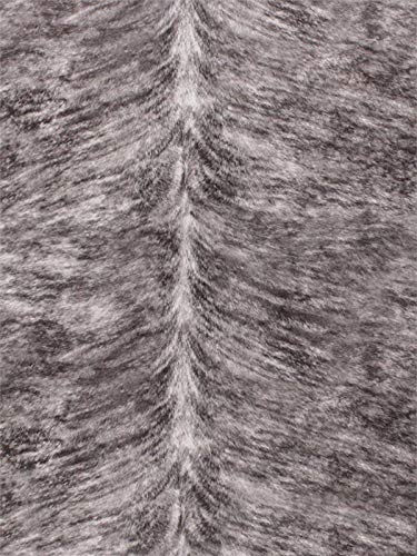 Suede Velvet Horse Belly Print Fabric Upholstery 54" Wide Sold by The Yard (Horse Belly Grey) - color: Horse Belly Grey