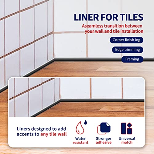 Art3dwallpanels Flexible Molding Trim, 120x0.47x0.2 Inch 10 Ft, Black - color: Black, size: 10 Feet