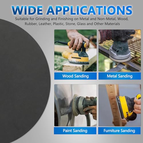 VIBRATITE 800 Grit 6 Inch Hook & Loop Sanding Discs, 30PCS - size: 6 Inch (800 Grit)