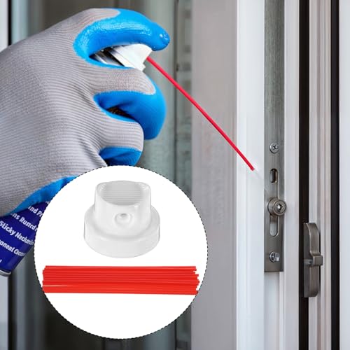 Paint Sprays Can Nozzles Caps Extension Plastic Sprays Can Straw Nozzle Repair Replacement Spray Paint Cap and Nozzles Extensions Kit for Home Garden