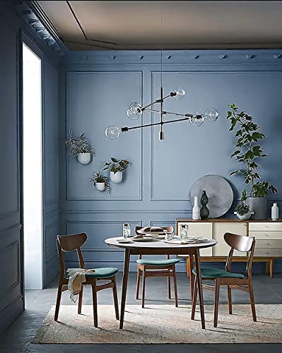 Dimoon 78.7''x17.7'' Blue Peel and Stick Wallpaper Contact Paper Modern Self Adhesive Wall Paper Removable Renter Friendly Textured Solid Color Shelf Cabinet Vinyl Roll (78.7''x17.7'',Blue Grey) - color: Blue Grey, size: 17.7" x 78.7"