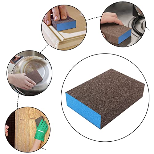 Coarse Sanding Sponge, 80 Grit, 12Pcs - size: 80 Grit