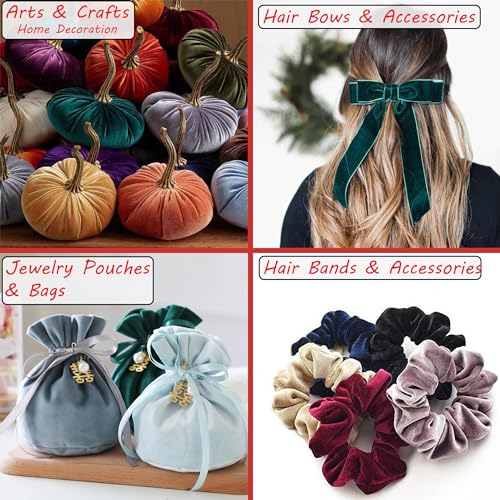 Barcelonetta | Stretch Velvet Fabric | Luxury & Soft | Velvet Fabric | 60" Wide Roll | 10% Spandex | Sewing, Apparel, Upholstery (Kelly Green, 1 Yard) - color: Kelly Green, size: 1 Yard