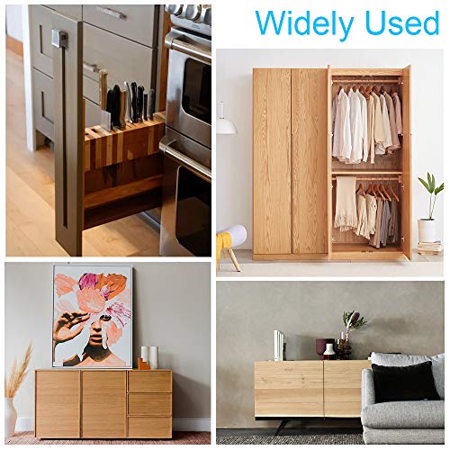 10 Pack Magnetic Push Latch Catch Push to Open Latch Pressure Touch Release Cabinet Catch for Doors Drawers Release Latch Kitchen Drawer Push Catch Pop Out Latch (White) - color: White