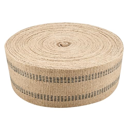 Upholstery Webbing for Chair, 3.5" Jute Webbing,33Yd Upholstery Strap