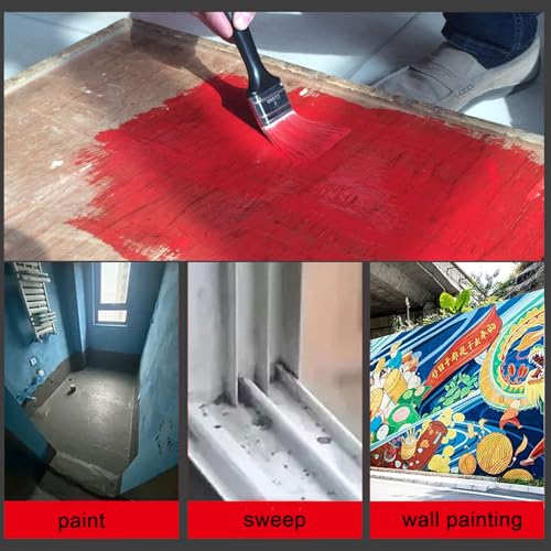 10 Pieces 2 Inch Paint Brush,Stain Paint Brushes,Flat Paint Brush Tool with Treated Plastic Handle for DIY Paint,Furniture,Fences,Wood Cabinet,Deck and Wall Trim - size: 2 Inch