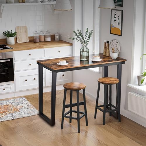 ALLCOS 36 Inch Metal Bar Table Legs, Heavy Duty Dining Table Leg Desk Legs with Adjustment Feet, Black, Set of 2 - size: 36 Inch