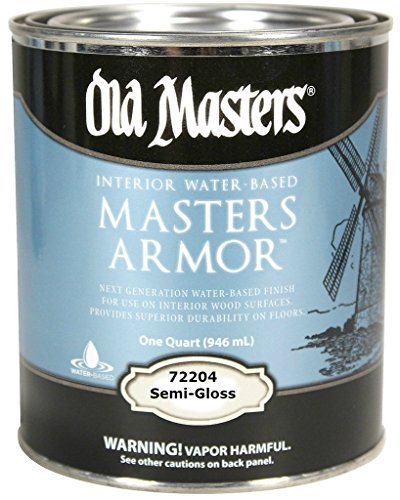 qt Old Masters 72204 Clear Masters Armor Interior Water-Based Finish, Semi-Gloss