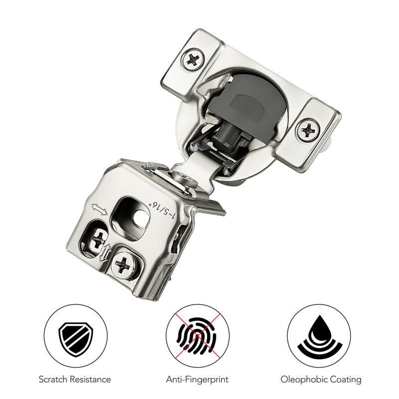 Ravinte 1-5/16 Inch Overlay Soft Close Hinge Kitchen Cabinet Hinges 2 Pack - size: 1-5/16 inch Overlay