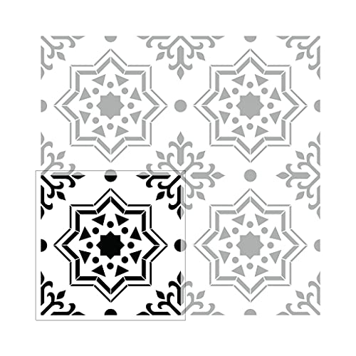 GSS Designs Reusable Tile Stencils 12 x 12 Inch - Simple Large Wall Stencils for Painting Floor Cement Wall Furniture Wood - Concrete Stencils Patterns - color: Style 5