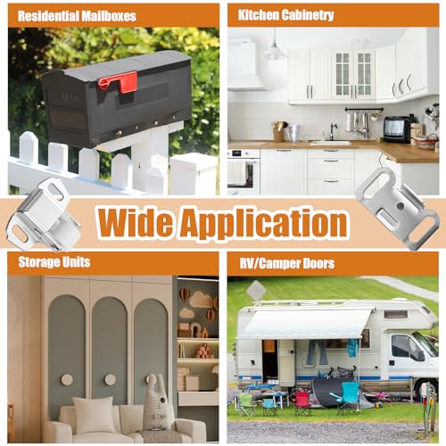 LEIFIDE 20 Pack Hardware Roller Wheel Cabinet Latches and Catches