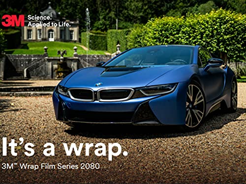 3M 2080 Series M21 Matte Silver - 5ft x 1ft - 5sq ft - Dual Cast Lustrous Vinyl Car Wrapping Film - Bubble Free Vehicle Sheet Roll - color: Matte Silver - 2080 M21, size: 5ft x 1ft