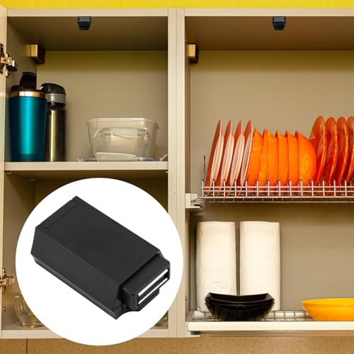 3 Pack Magnetic Push to Open Door Latch Heavy Duty, Hidden Cabinet Touch Latch Strong Double Magnet Push Open Spring Catch for Cabinets Drawers Wardrobes Home Kitchen Office Use