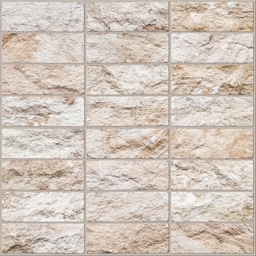 Main Street Peel and Stick Wallpaper Tiles, Stone Wall, 24-Pack - color: Stone Wall