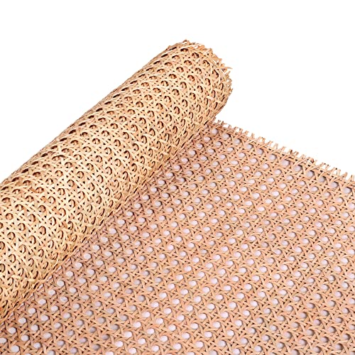 24" Width Natural Cane Webbing 5Ft, Rattan Webbing Roll for Caning Projects