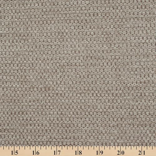 Textured Chenille Jacquard Upholstery Heavy Duty Polyester 58" Fabric by The Yard (Tan, 5 Yards) - color: Tan, size: 5 Yards