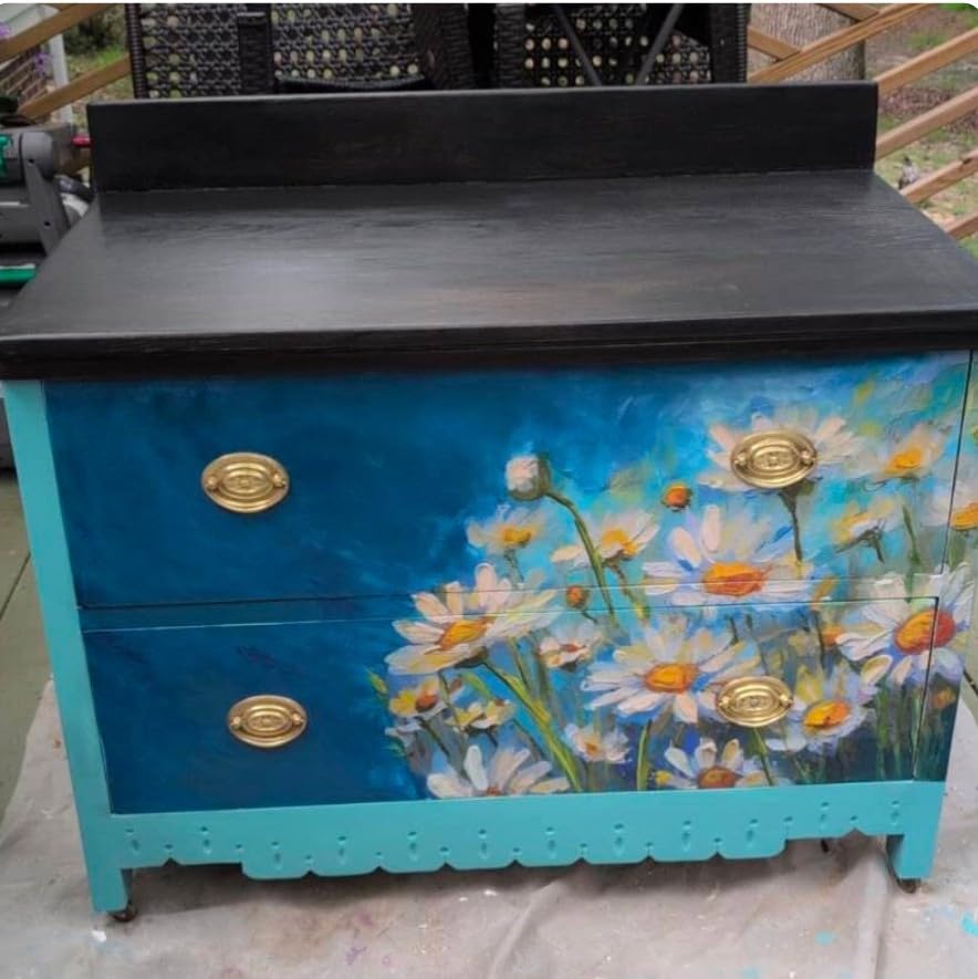The Shabby Hummingbird Blossoms & Backroads Large Decoupage Paper, 21"x29" (For Furniture, large projects)