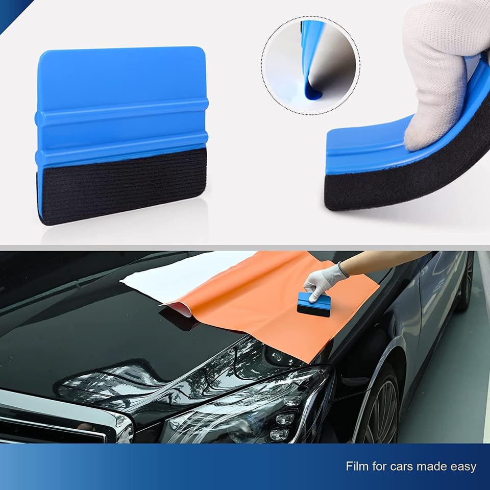 Perfect Part Window Tint Kit - 29 PCS Car Window Flim Tint Tools Kit, Vehicle Glass Protective Film Installing Tool, Squeegee Automotive Film Scrapers, Auto Vinyl Wrap Installation Car Tinting Kit