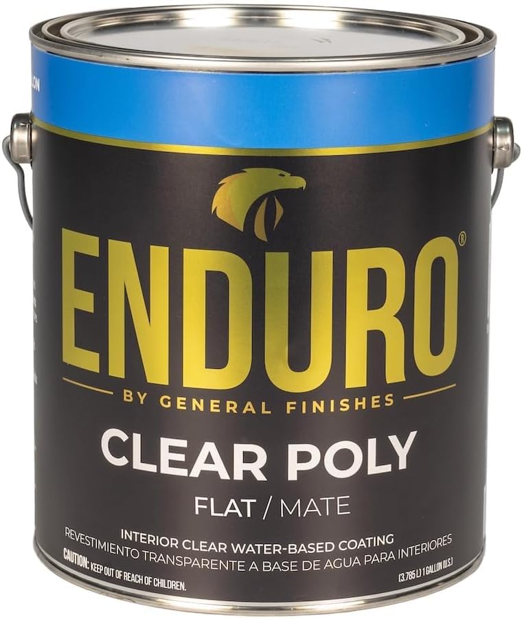 General Finishes Enduro Water Based Clear Poly, 5 Gallon, Flat - color: Flat, size: 5 Gallon