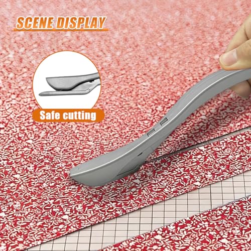3PCS Car Wrapping Paper Cutter with 10 Replaceable Blades (Gray) - color: Gray