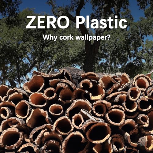 Peel and Stick Wallpaper, Self-Adhesive Cork Contact Paper Inlaid with Golden Foil, Removable Textured 3D, 16.5"x118.1" (Elim Forest) (Pack of 5) - size: 16.5" x 118.1" (Pack of 5)