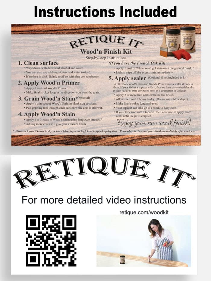 Retique It Wood'n Stain, Real Wood Gel Stain - Black Walnut, 16 Fl Oz (1. Mantel, Exterior/Interior) - color: 30 Black Walnut, style: 1. Mantel